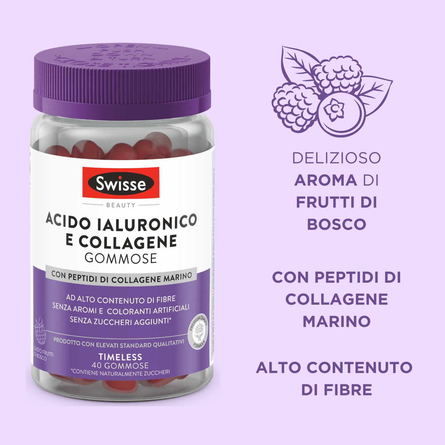 Swisse Beauty Acido Ialuronico e Collagene Gommose