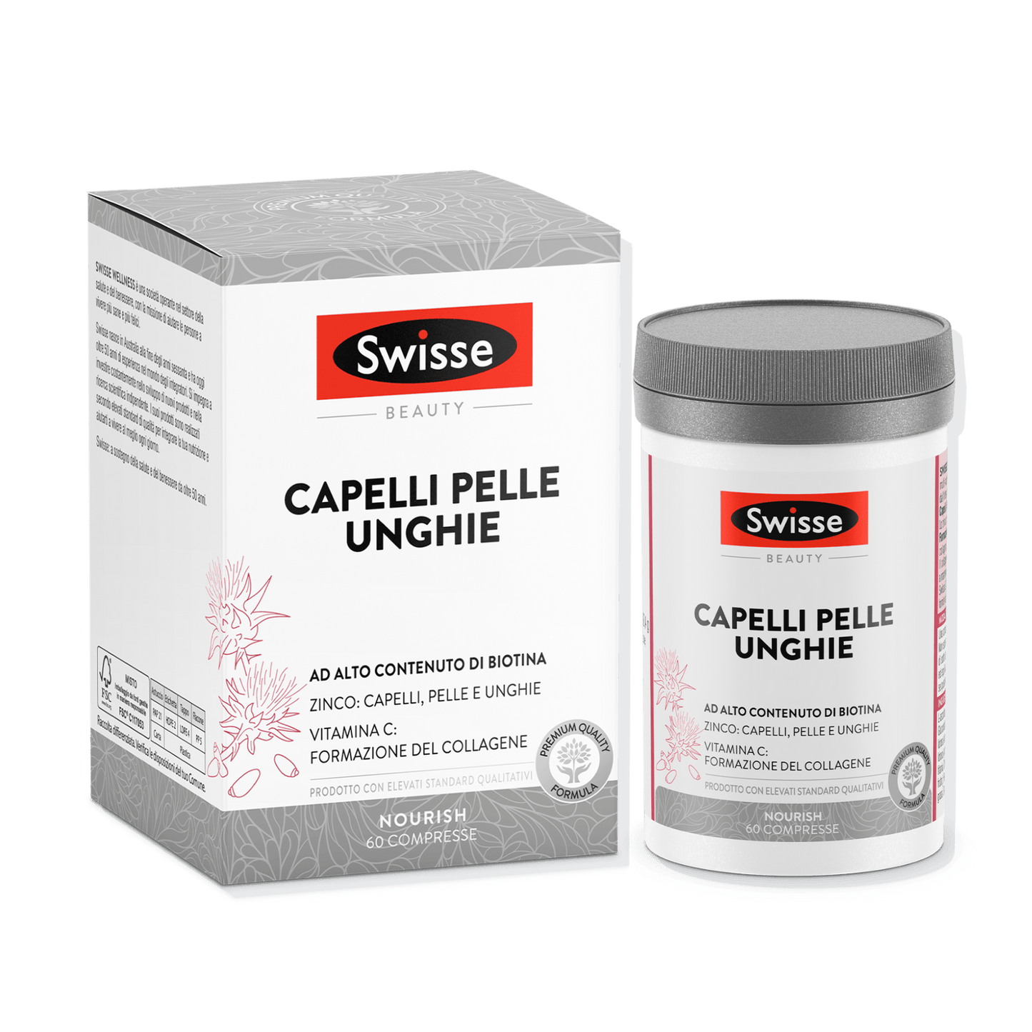 Swisse Beauty 60 Capelli Pelle Unghie